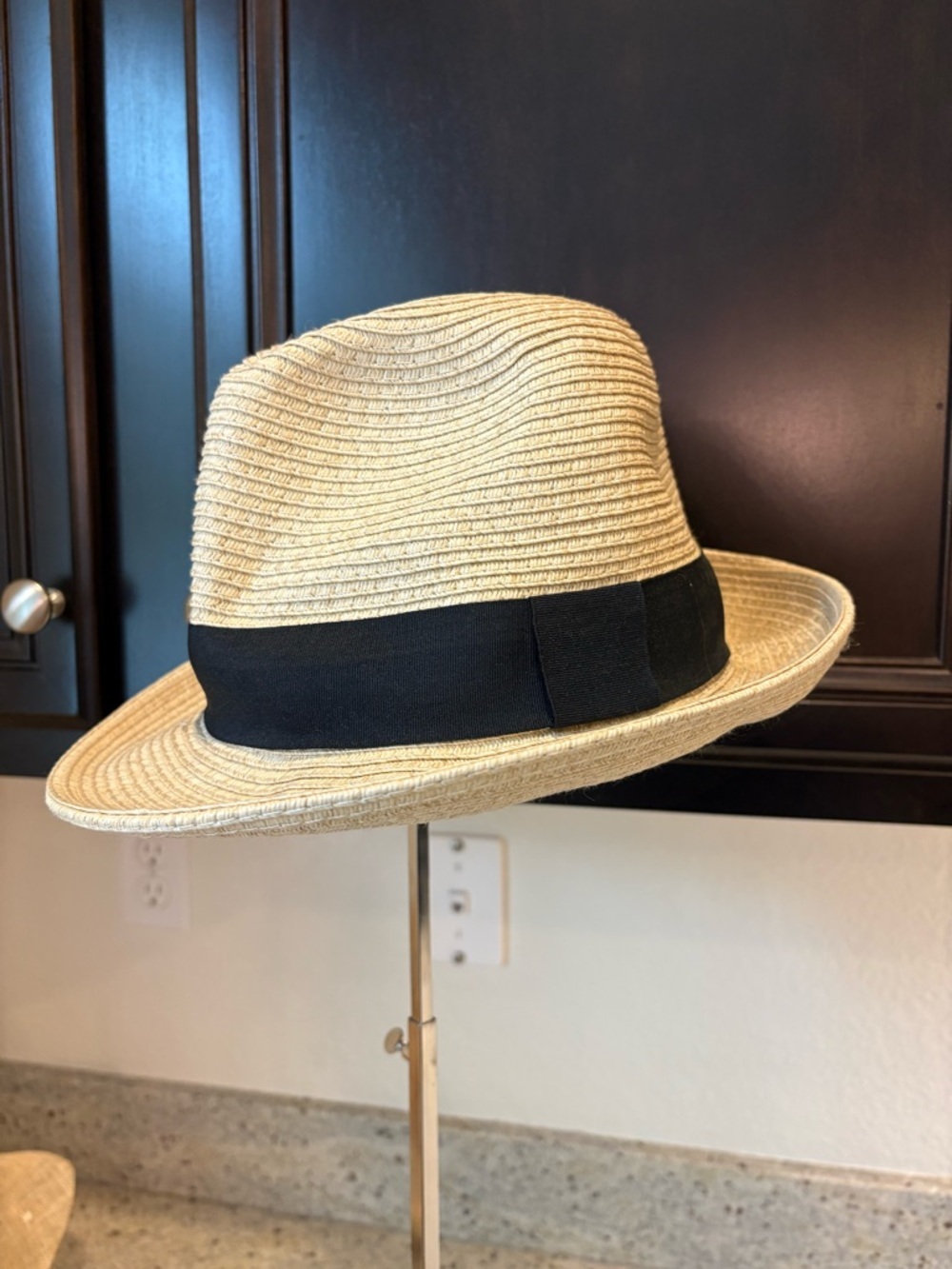 Joe Fresh Beige Straw Hat with Red Label